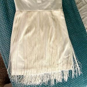 NWT - Strapless Fringe Mini dress
